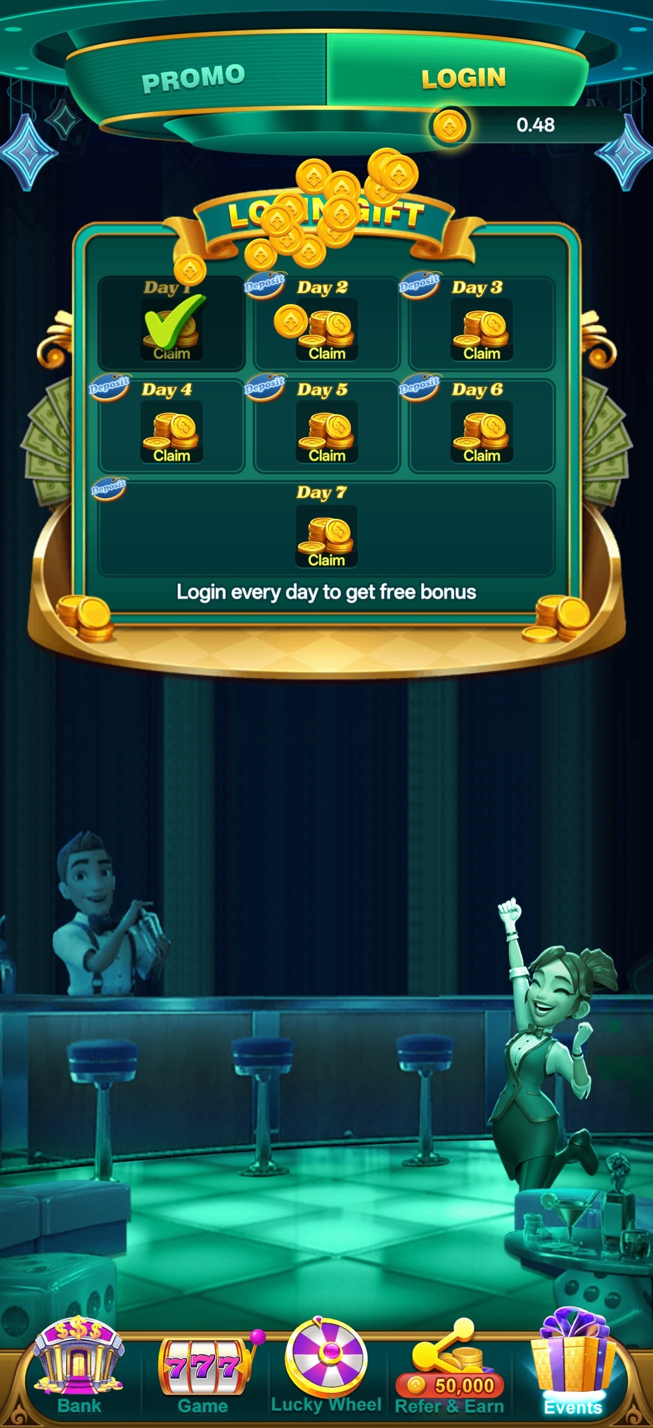 YonoRummy app VIP and loyalty tier screen